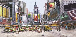 Times Square in Bloom by Henderson Cisz - Hand Finished Limited Edition on Canvas sized 45x22 inches. Available from Whitewall Galleries